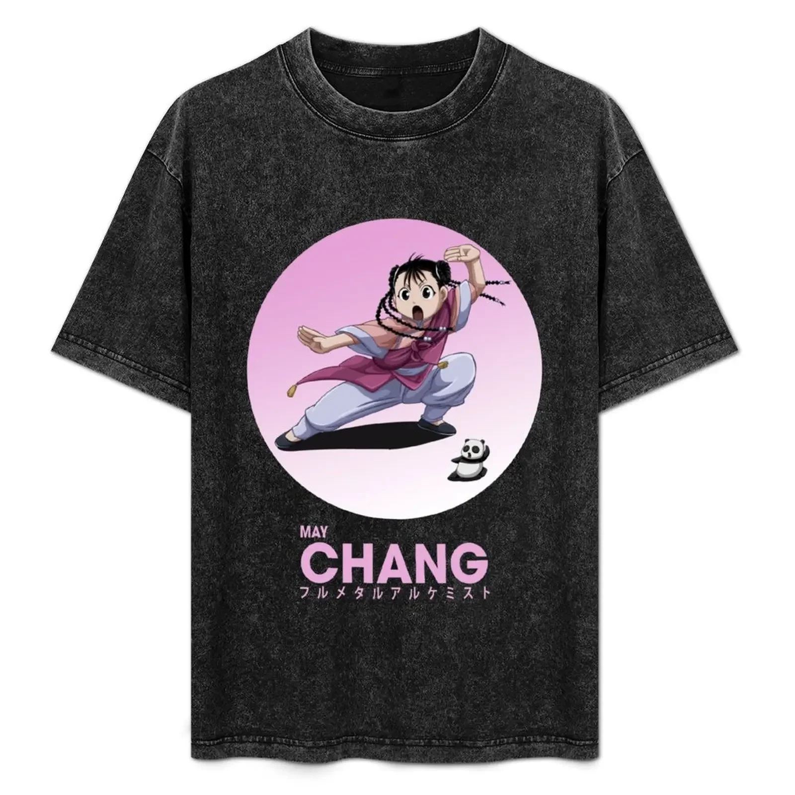 Camiseta Vintage Love Fullmetal Alchemist con personaje de Anime May Chang, regalos para novio, camiseta de gran tamaño para hombre