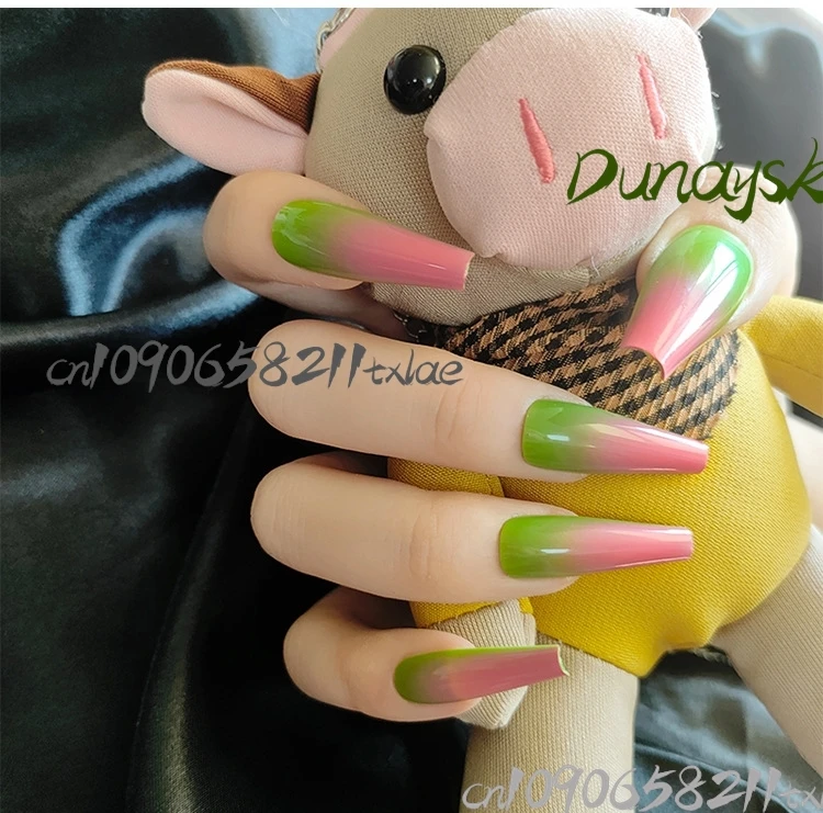 Kanroji Mitsuri Cosplay Costumes Accessions Nails Kawaii Lovely Fans Gift Jirai Kei Pink Green Demon Daily Party Halloween Cos view 4
