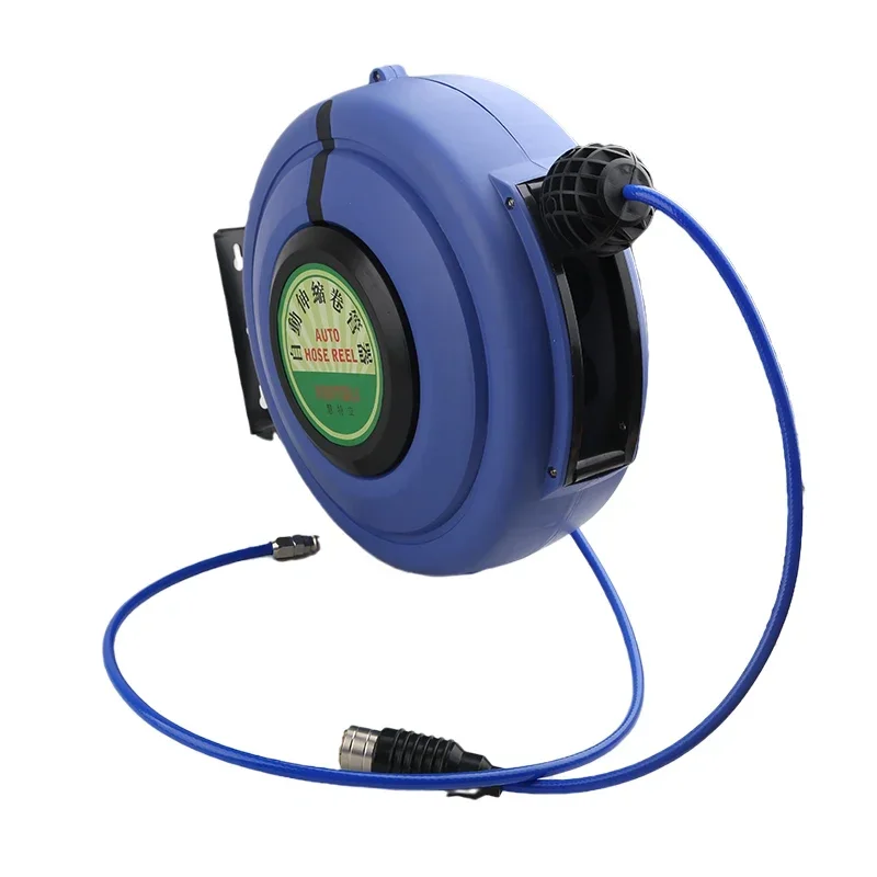 Pneumatic compressor automatic compressed air hose reel retractable garden hose watering hose reel PU8X5 wall-mounted