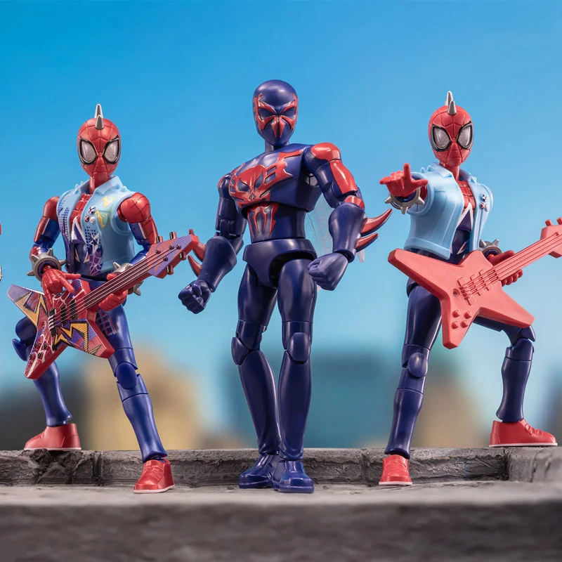 블루키스 스파이더맨 펠리시아 하디 그린 고블린 라이노 ‌   일렉트로 스칼렛 스파이더 샌드맨 ‌   액션 피규어 블라인드 박스 조립 장난감 선물