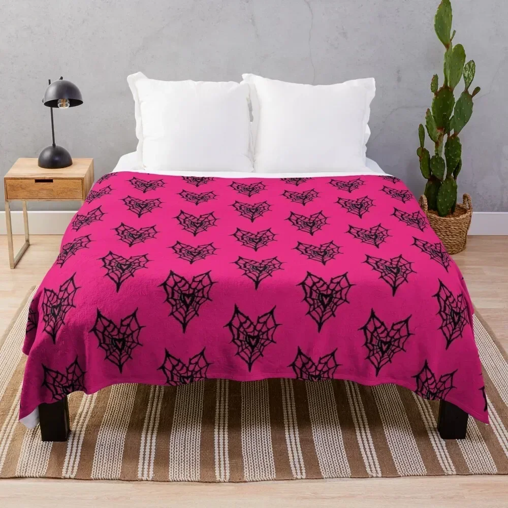 

spiderweb heart Throw Blanket Softest Giant Sofa Decorative Throw Hairys Blankets