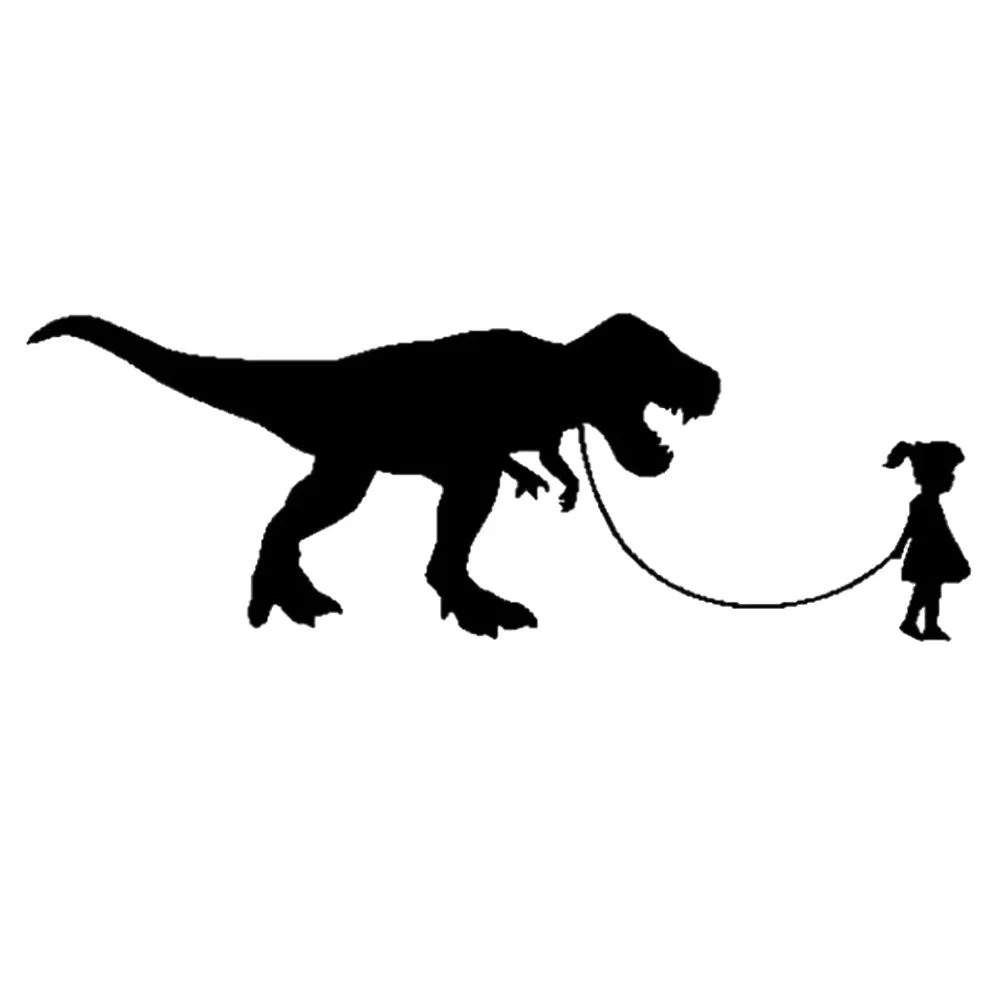 

15*5,2 см динозавр в форме домашних животных для девочек, бампер для окна автомобиля, мотоциклетный шлем, декоративная забавная виниловая наклейка на автомобиль