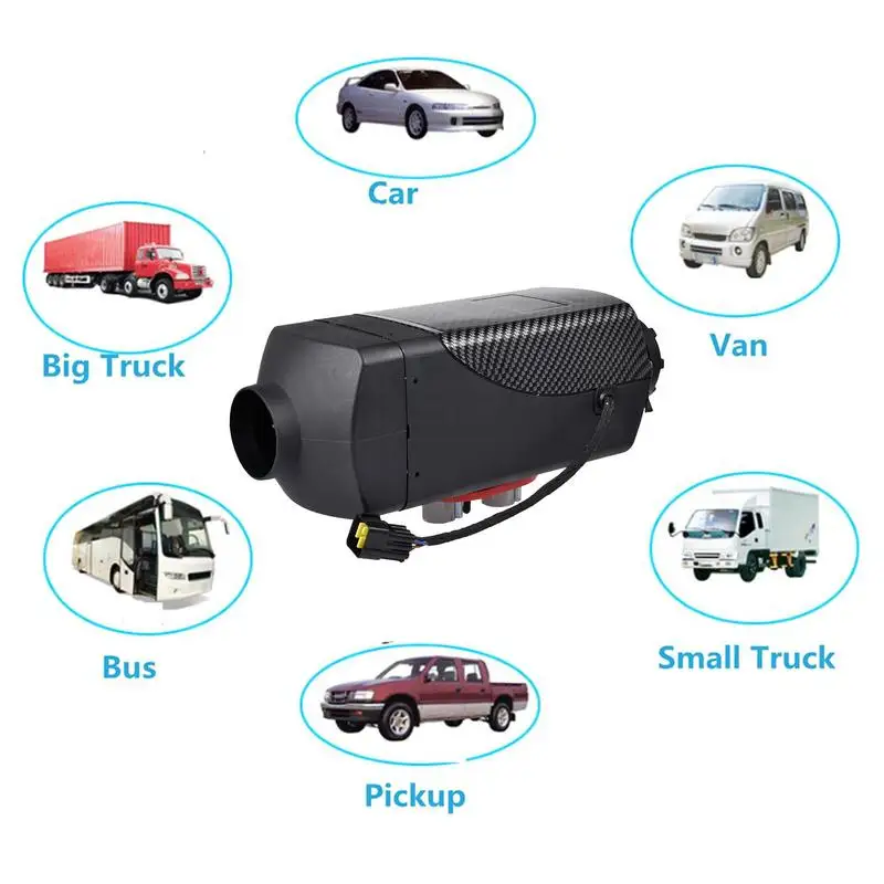 

2KW 12V/24V Diesel Air Fuel Heater Low Noise LCD Display Remote Control Parking Fuel Heater Car Air Heater For RV Truck