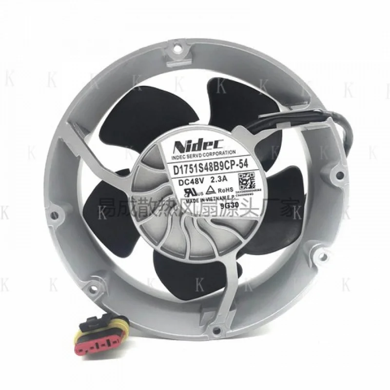 C  FOR   Nidec D1751S48B9CP-54 DC48V 2.3A ABB Inverter Cooling Fan