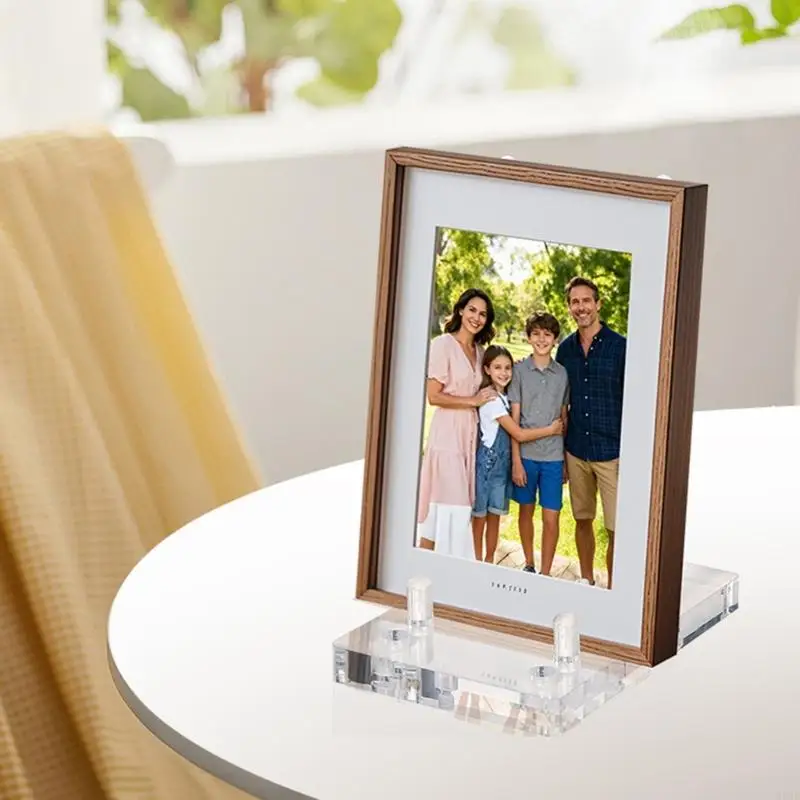 

Clear Acrylic Easel Display Stand Adjustable Desktop Book Display Stand for Displaying Decorative Plate Book Album Photo N0HC
