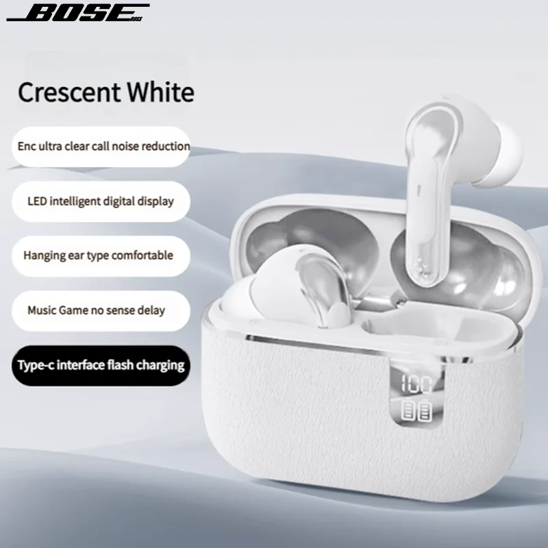 BoseRoss Bluetooth 5.4 Игровой и ежедневный двухрежимный HIFI погружной стереозвук Всего дня с длительным сроком службы батареи Встроенный микрофон для вызова HD
