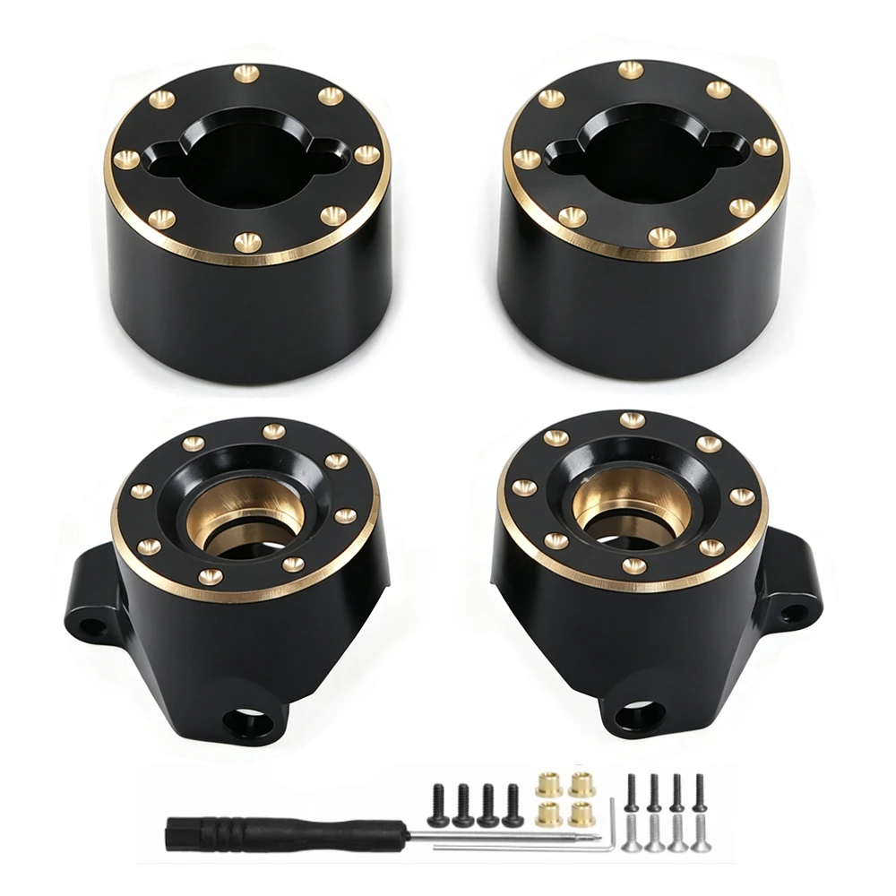 4PCS brass steering cup and rear axle counterweight 1/30 Aixal SCX30 Lie Ma, Ford K10 D411 RC tracked vehicle parts counterweigh