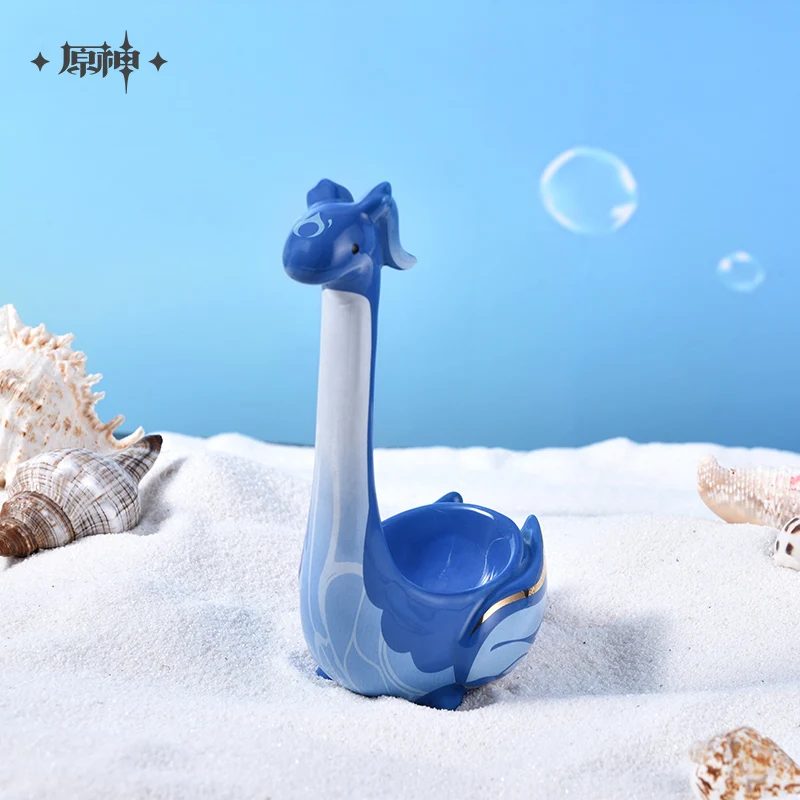 Neuvillette Spoon Genshin Impact Official Merch Marine Animal Ceramic Tableware Cosplay Prop Birthday Doujin Gifts