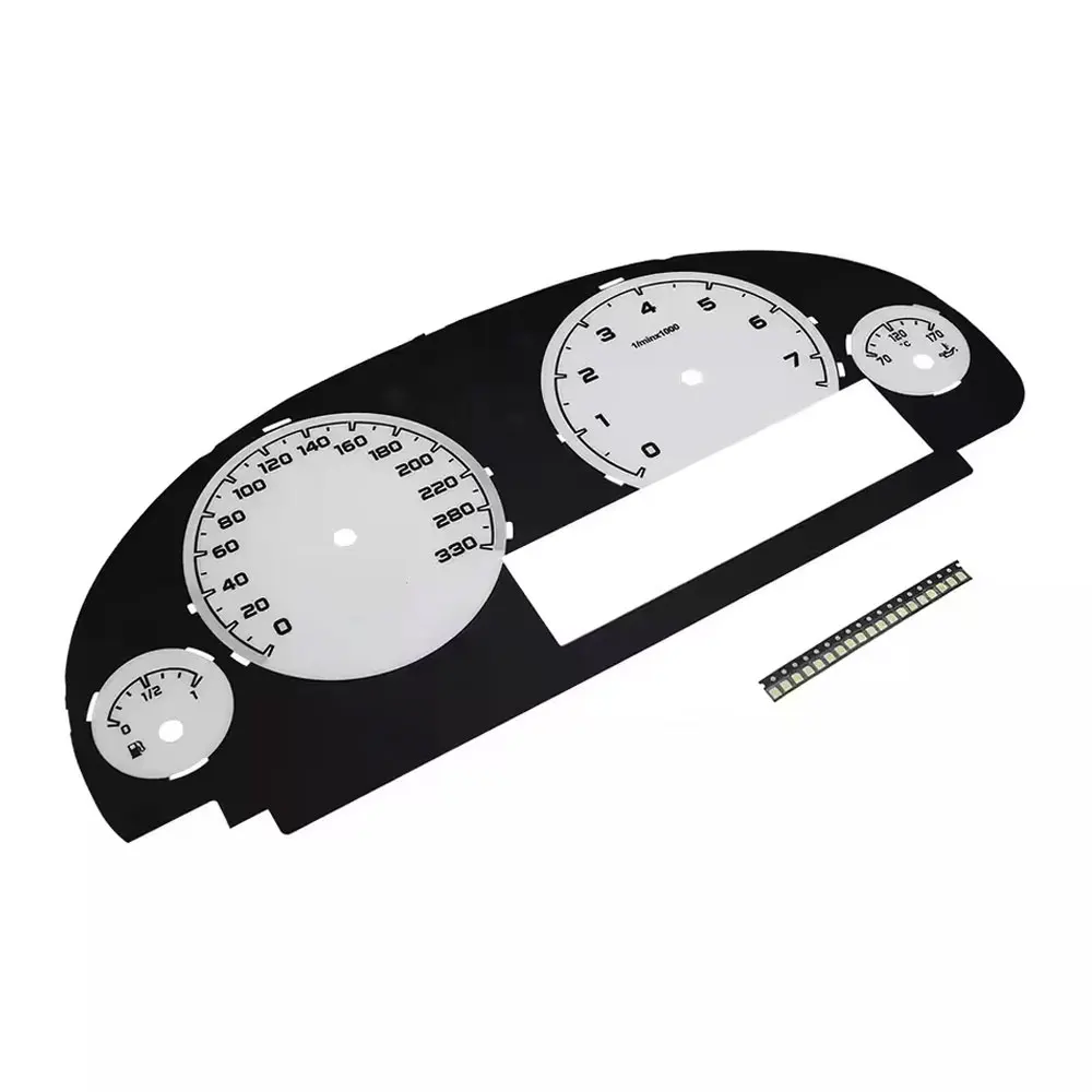 مقياس تراكب الوجه لسيارة BMW 5-Series F10 F11 مجموعة الأدوات 330 كم/ساعة أبيض #2