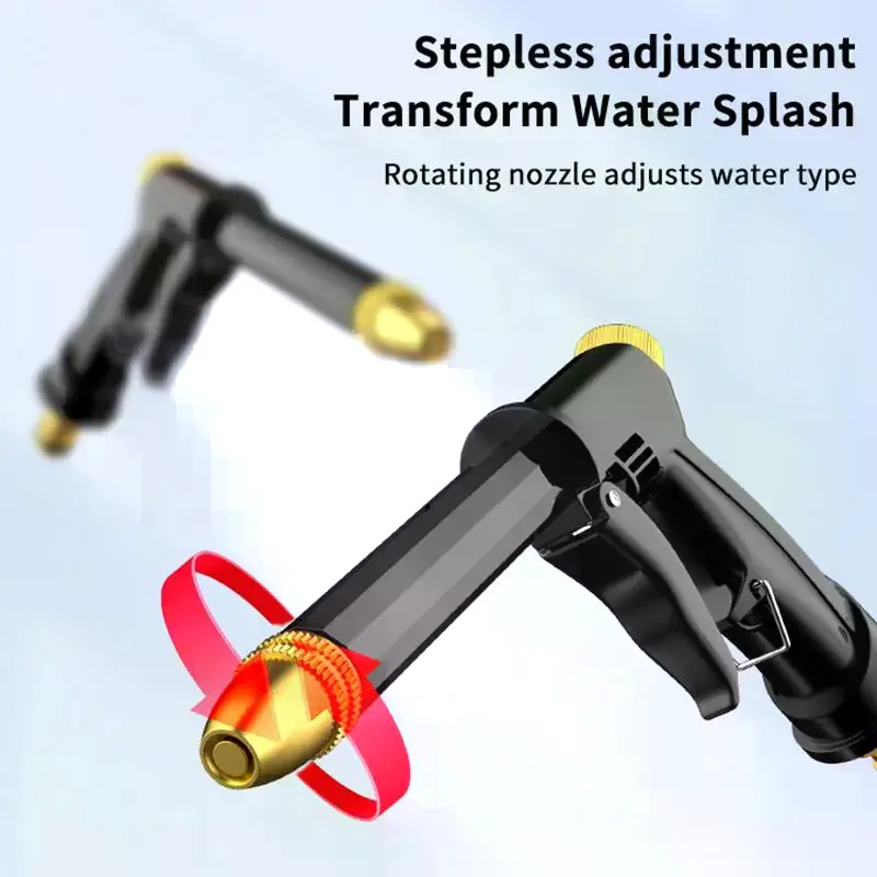 High Pressure Power Water Jet Gun Leakproof Lightweight Washer Sprayer for Home Gardening Car Detailing Outdoor Cleaning