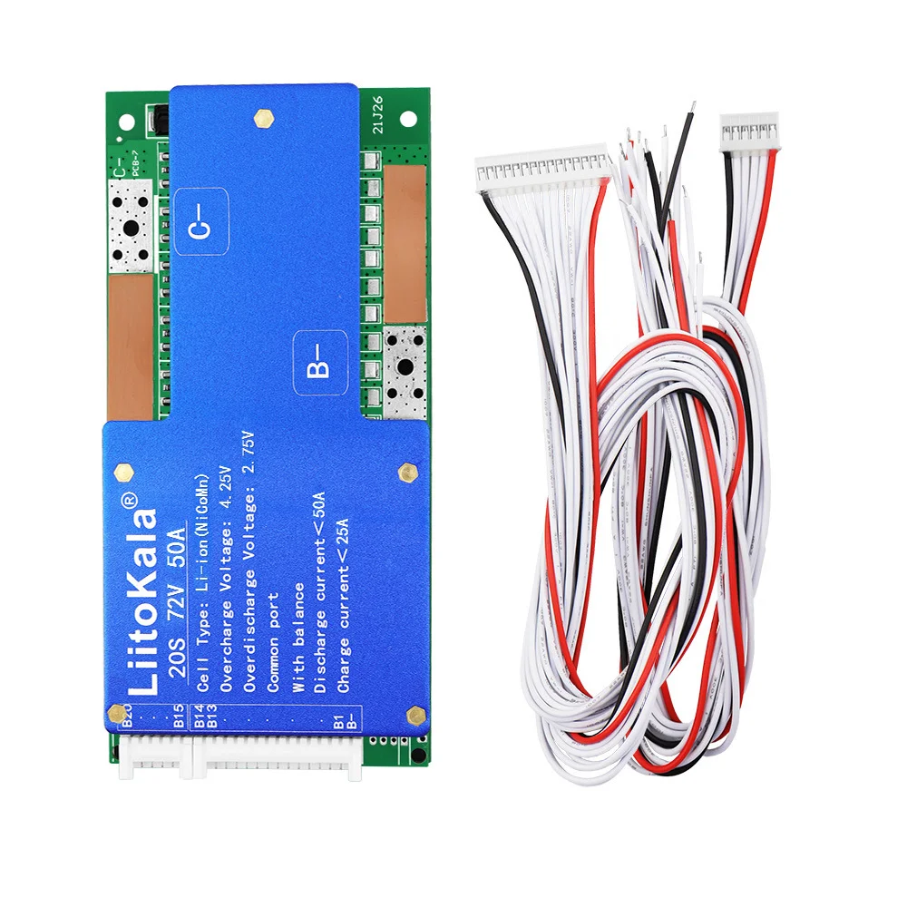 LiitoKala 20S-72V50A Li-Ion Battery Protection Plate