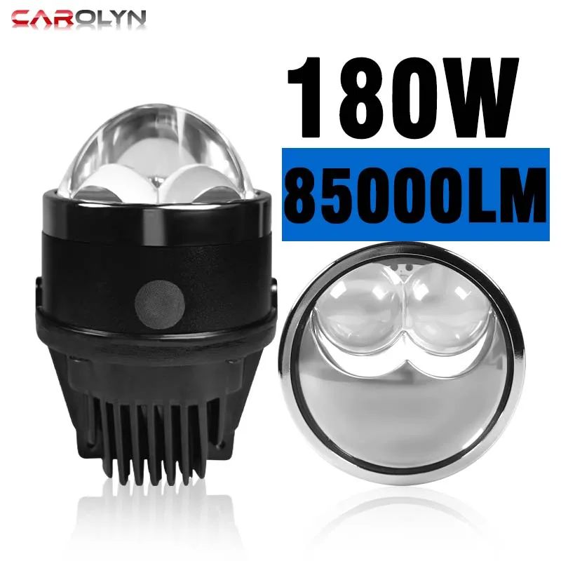 1-2pcs led double-laser bi led projector fog lens headlights motorcycle LED lens Car light fog LED light fog bulb