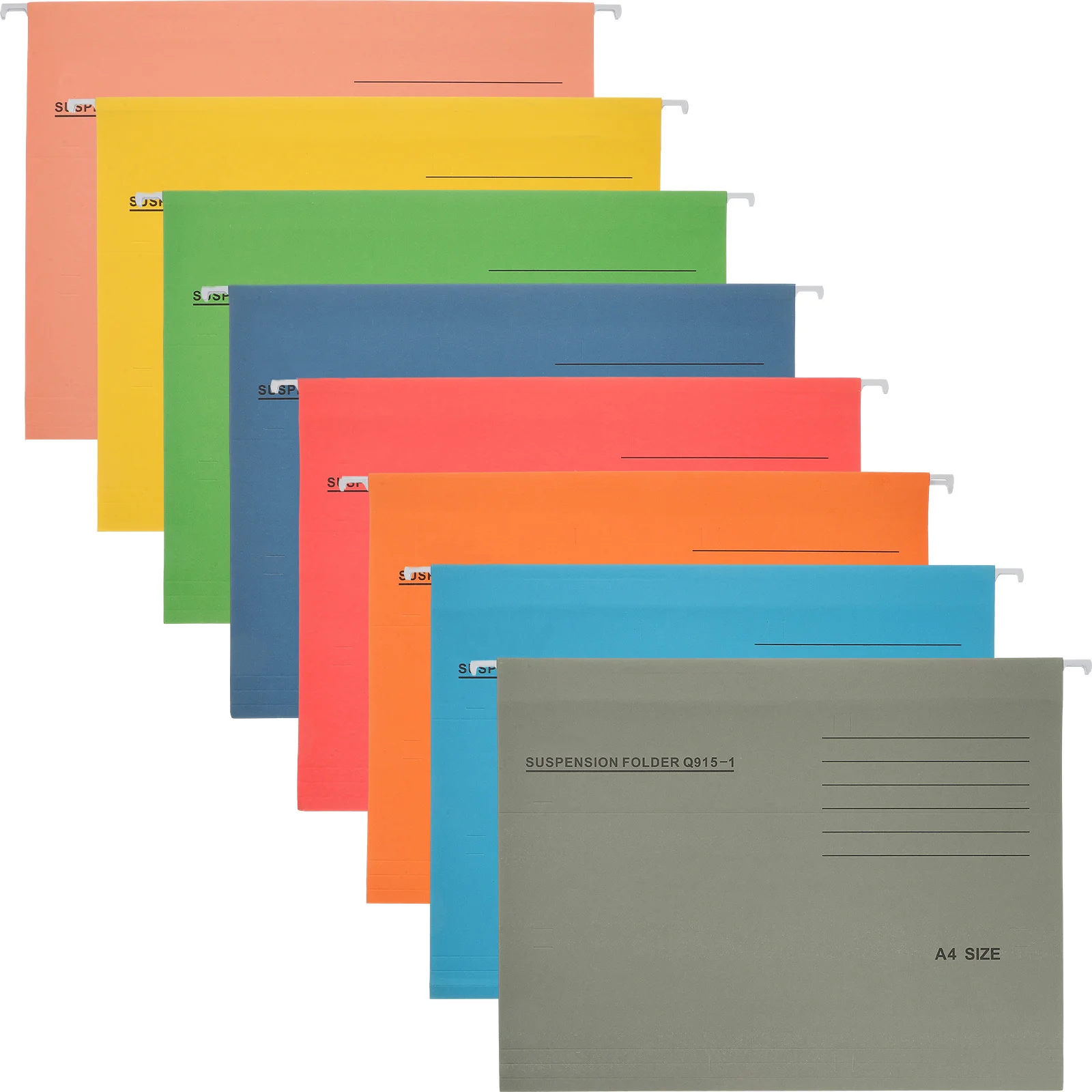 

Hanging File Folders with Tabs 8PCS Wall Folder Holder for Office School Home Document Organization A4 Size