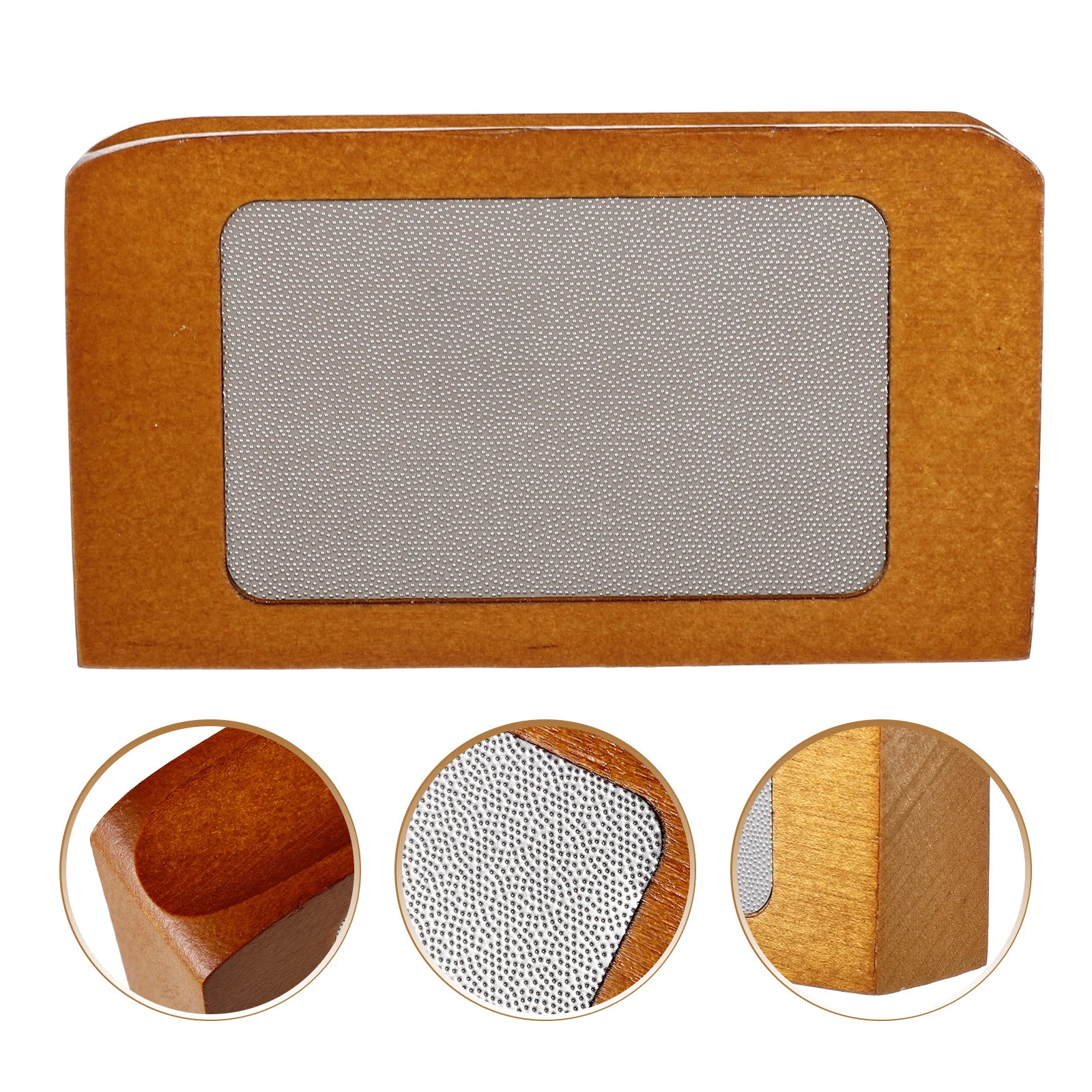 

Wooden Cue Tip Sanding Polishing Block Square Ergonomic Design Efficient Grinding Cleaning Billiard Pool Stick Tool Cue