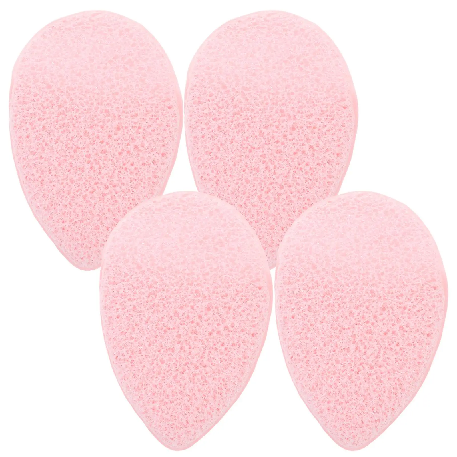 

4 Pcs Face Cleansing Sponge Gloves Soft Wearable Pink High Absorbency Reusable Facial Scrubbing Tools Women Sponges for Face