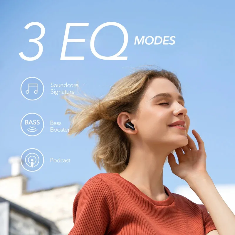 سماعات أذن Soundcore من Anker Life P2 Mini True اللاسلكية، محركات 10 مم مع جهير كبير، EQ مخصص، بلوتوث 5.2، وقت تشغيل 32 ساعة