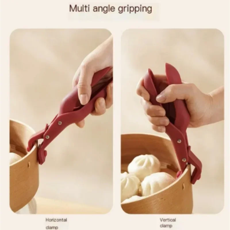 Anti Scalding Tray Holder Bowl Holder Multifunctional Tray Holder Anti Slip Creative Home Kitchen Silicone Anti Scalding Clip image 3