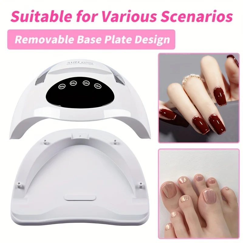 Professional UV LED Nail Lamp Big Power 72LEDs Nail Dryer Light For Manicure Drying Gel Nail Polish Sensor Nails Art Tools