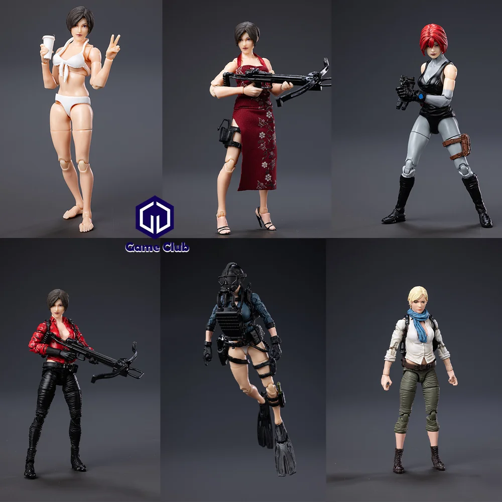 Boris Ping 1/18 Game Character Female AK18 Wave 2 & 3 Agent Wang Avina Blank Female Body Full Set 3.75in Action Figure Model