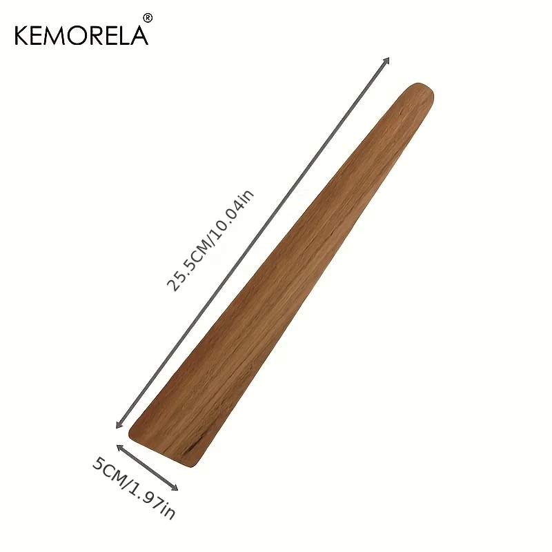 1PCS Teak Wood Tableware Spatulas Kitchen Gadgets Triangular Cooking Spatula Portable Outdoor Camping Utensils Scraper