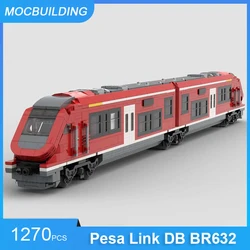 MOC Building Blocks Pesa Link DB BR632 Model DIY Assemble Bricks Train Series Educational Creative Collection Toys Gifts 1270PCS