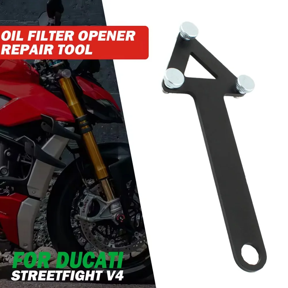 1PC Ölfilteröffner Reparaturwerkzeug Motorradzubehör Eisenwerkzeuge für Ducati Streetfighter V4 V4S