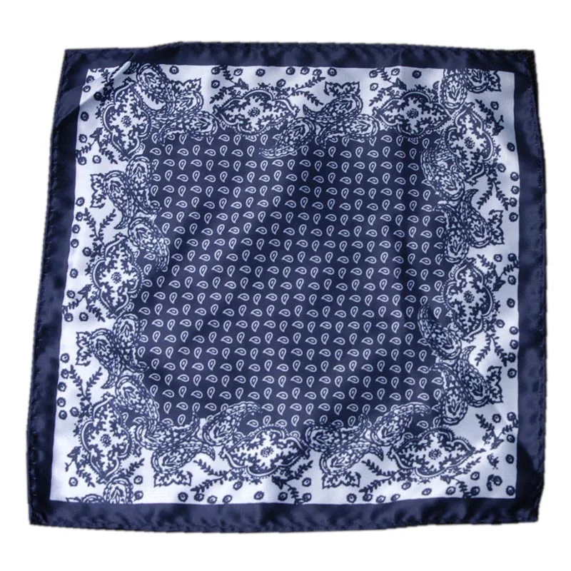 Luxury Mens Handkerchief Silk Accessories Hanky Pocket Squared Handkerchief Pocket Scarf Paisley Polka Dots Party Wedding Prom