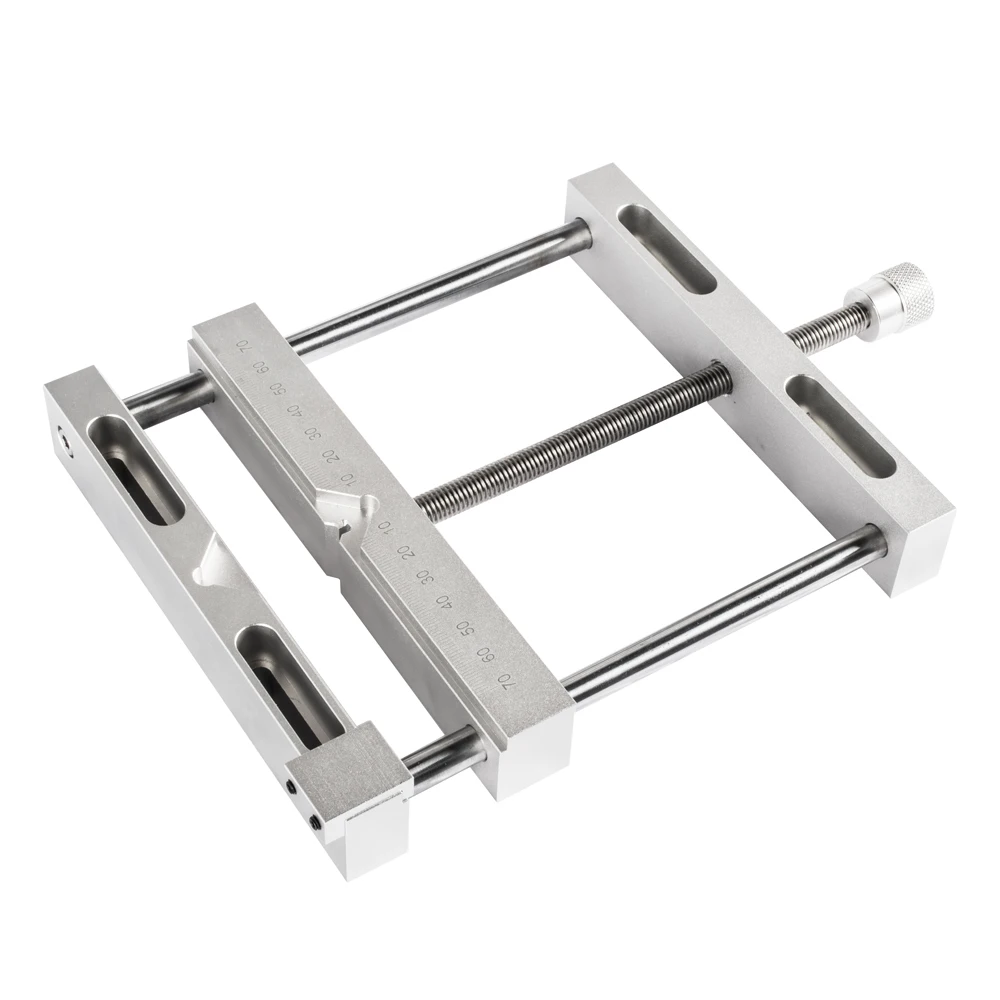 ใหม่ CNC Parallel-Jaw Vice อลูมิเนียมแบนแหนบรองสําหรับ CNC แกะสลักเครื่องมิลลิ่งยี่ห้อแกะสลัก