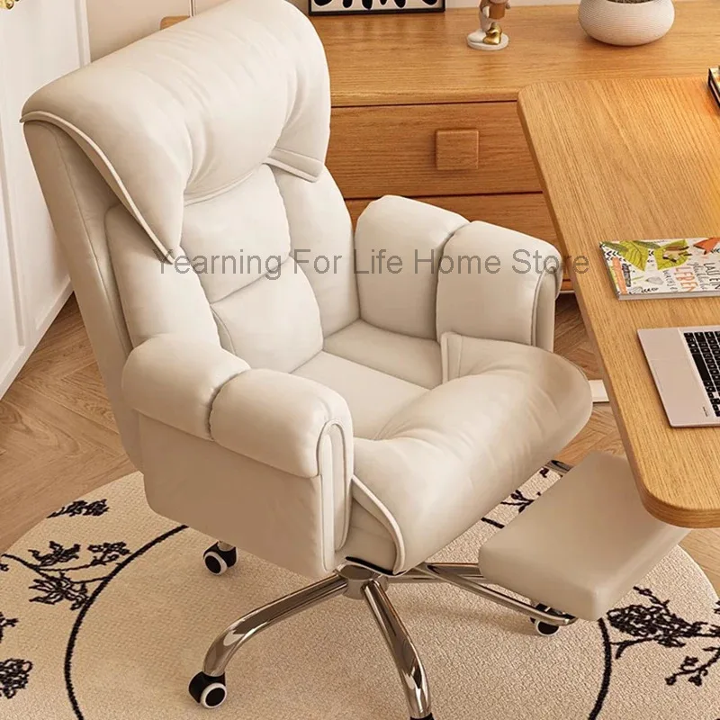 

Swivel Desk Lazy Gaminng Chair Reclining Player Recliner Sofa Office Chair Backrest Wheels Cadeira Office Work Furniture AA