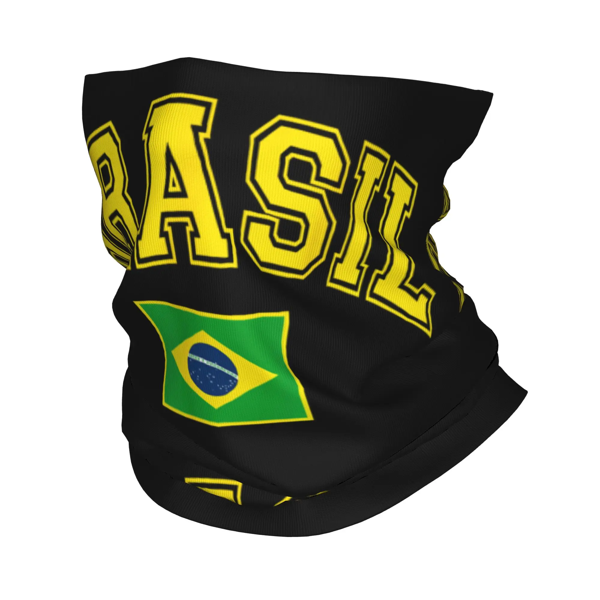 Brazil Brazilian Flag Bandana Neck Gaiter Printed  Balaclavas Mask Scarf Multi-use Headwear Fishing Unisex Adult All Season