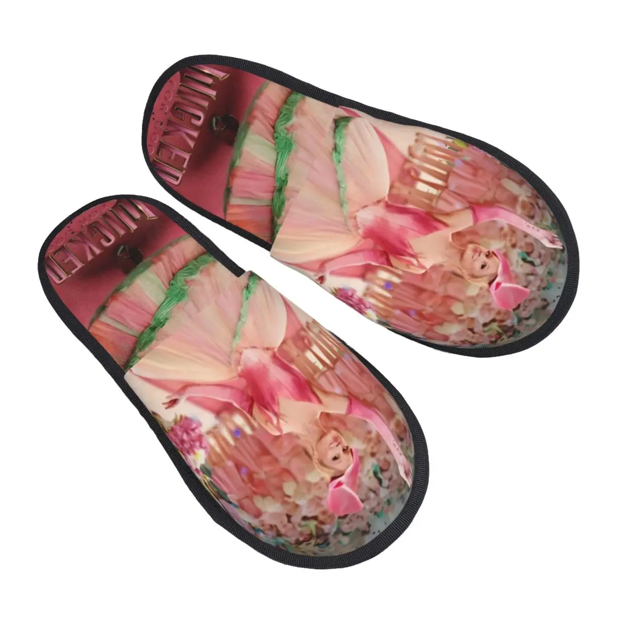 

Winter House Cotton Slippers Aesthetic Wicked For Good Accessories Household Fur Slides Slippers Indoor Cozy Non Slip Slides