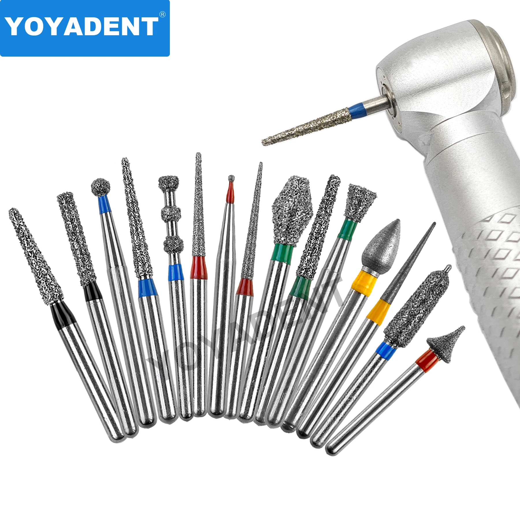 TF típusa Fogászati Briliáns burs Fogászat Eper Fogászati burs számára Magas sebesség handpiece Fogászati Laboratórium polírozó 1.6mm 10pcs/pack