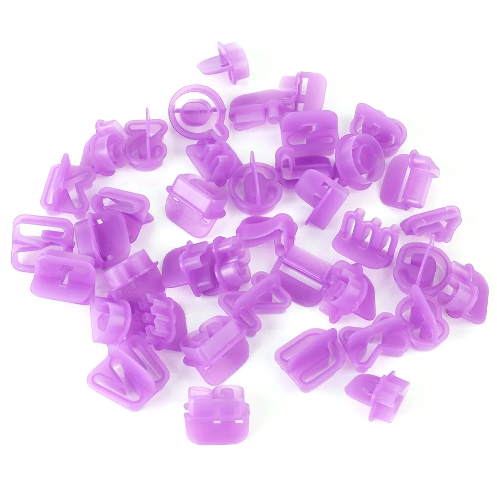 40pcs PP Alphabet Cookie Cutters Alphabet Number Symbol Plunger Design Letter Cutters Set Purple Chocolate Mold Set