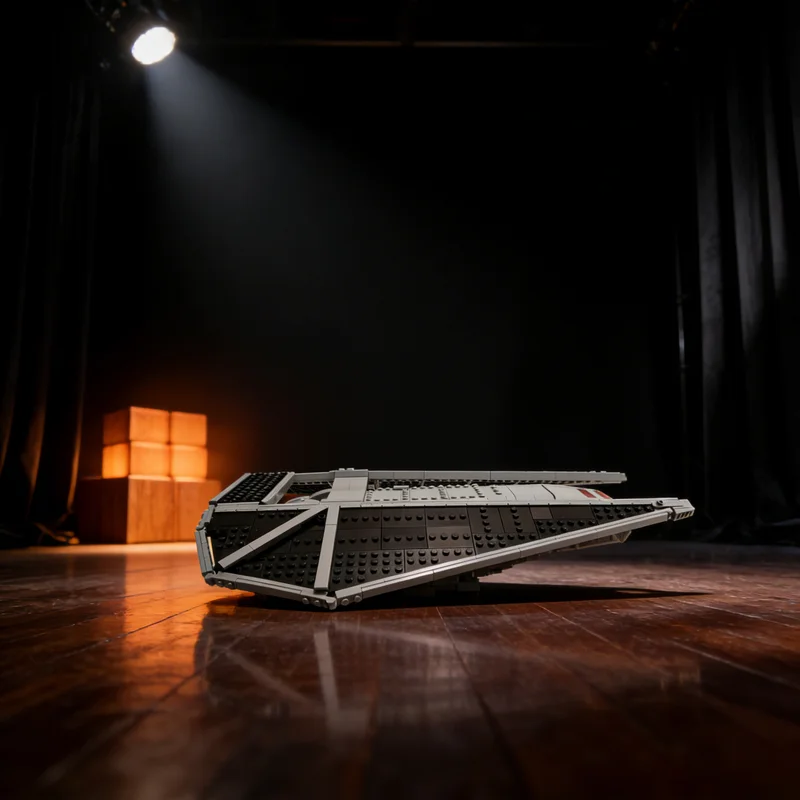 

847 деталей MOC: Модель-конструктор «Звездный боевой ланнер Тай-Риера» — Коллекционная модель для взрослых, премиум-класса, для демонстрации и подарка