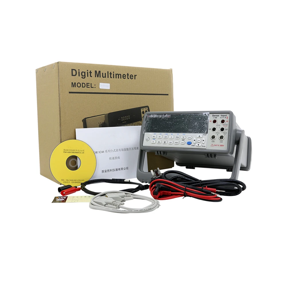 8246B 55000 Desktop  Digital Multimeter with 1000V 10A Range 0.025 % Accuracy 1kHz