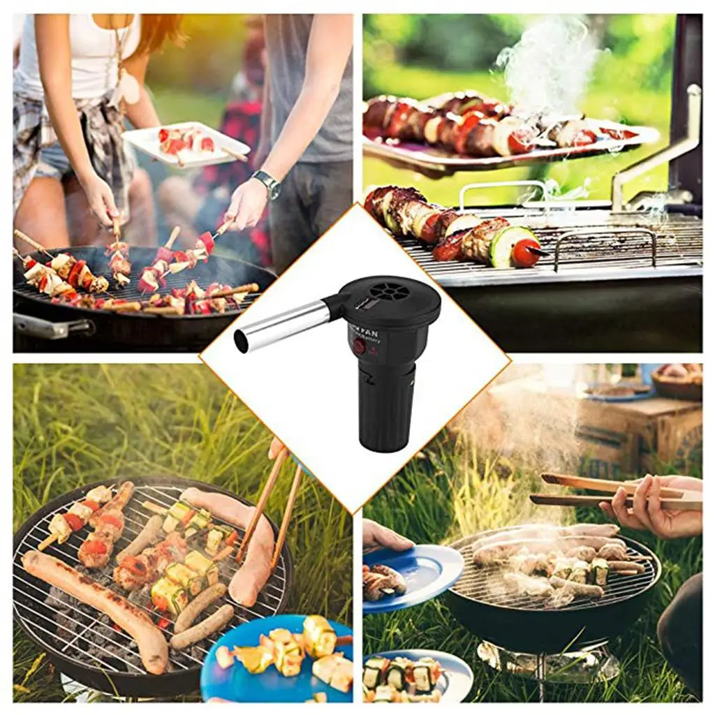 Portable Battery Power Cooking BBQ Blower for Barbecue Fire Bellows