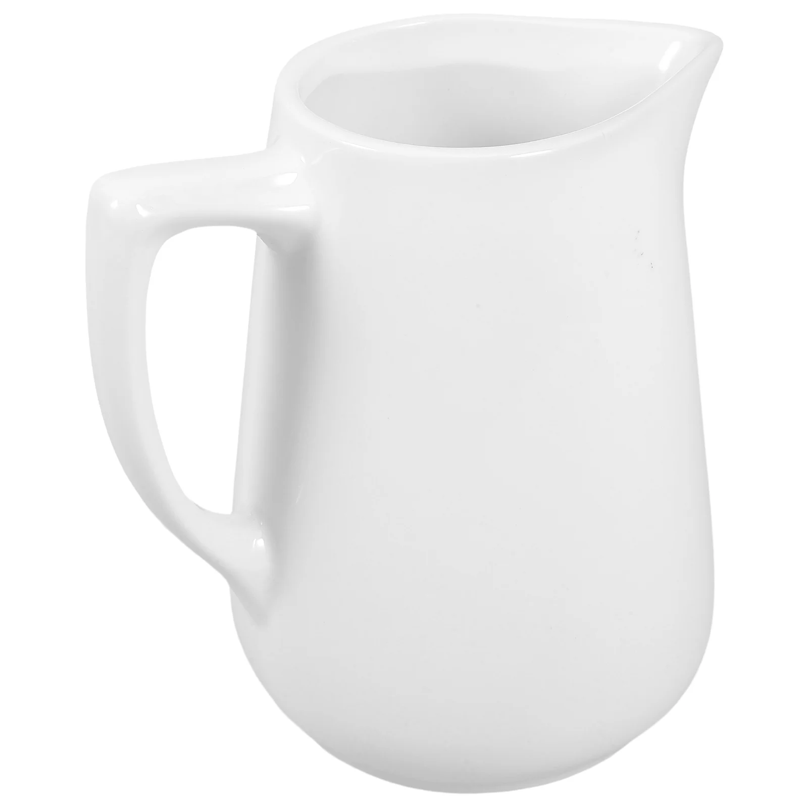 

Ceramic Milk Pitcher with Handle Elegant Latte Art Creamer for Coffee Bar Smooth Multi-Use Sauce Syrup Gravy Jug Small