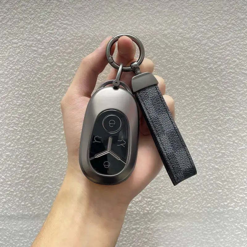 Car Key Cover Protector with Buckle Bag, Wish Dream Youth Freedom Explore Edition for 2025 Geely EX2 Xingyuan