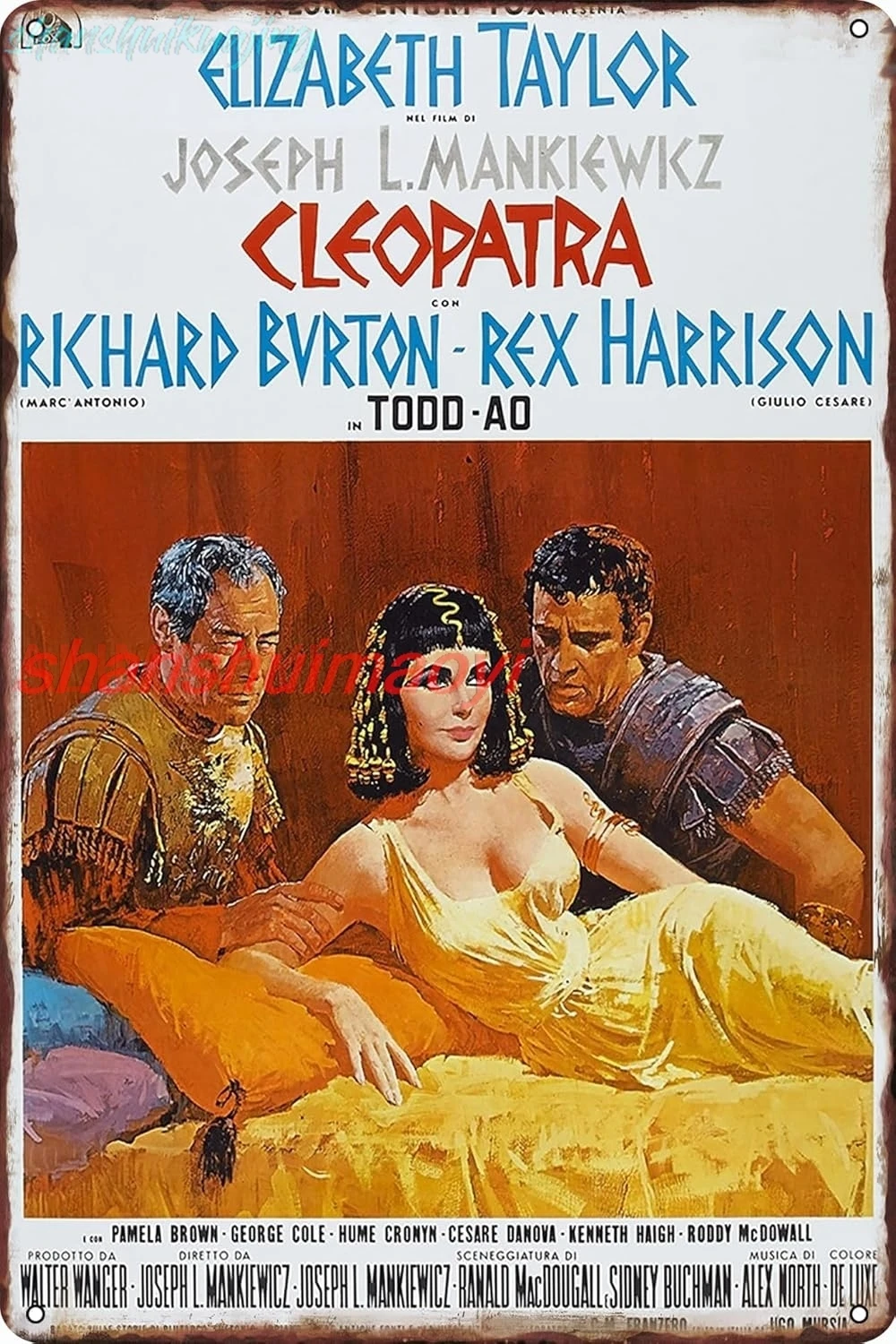 Retro Metal Tin Sign Cleopatra Movie Poster Home Bar Shop Decorations Coffee Vintage Sign Gift 8X12 Inches FGDD sign