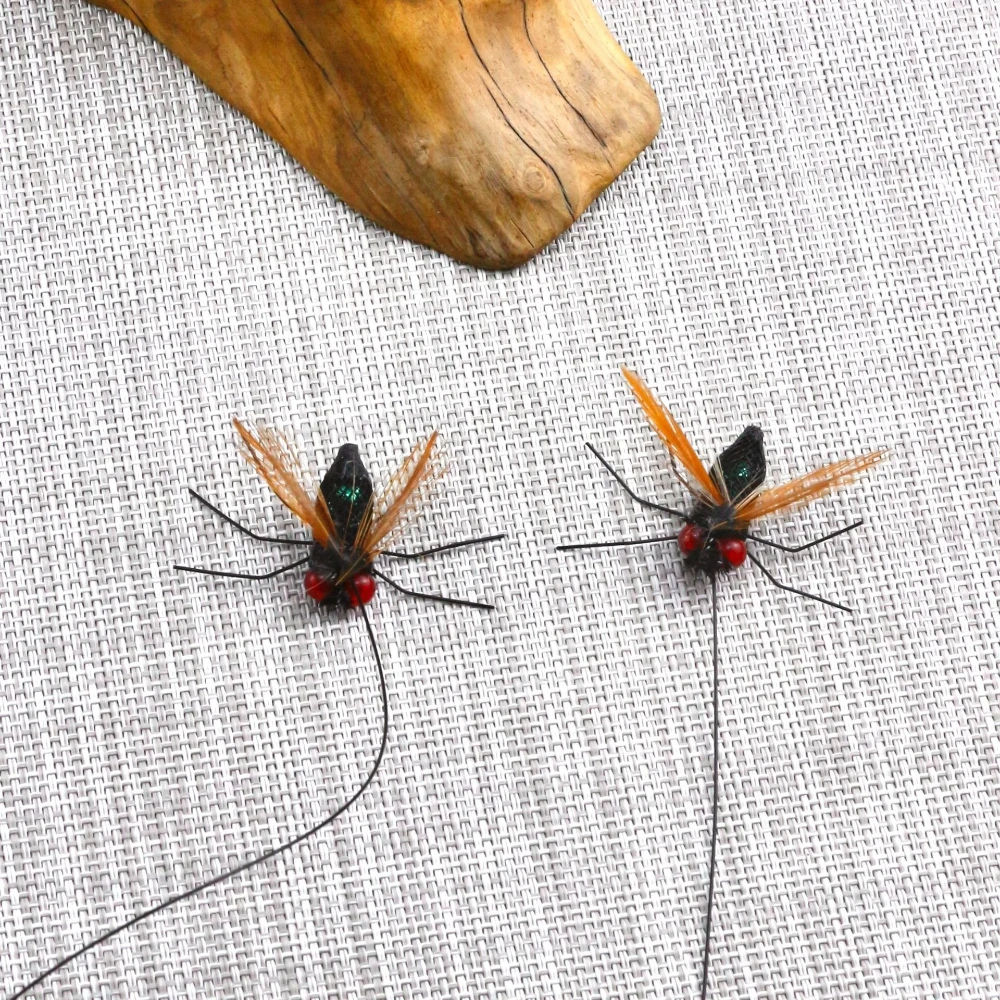 2 stücke Simulierte Fly Katze Spielzeug Ersetzt Kopf Katze Necken Stick Necken Interaktive Zauberstab Kleine Käfer Haustier Spielzeug – Detail 4