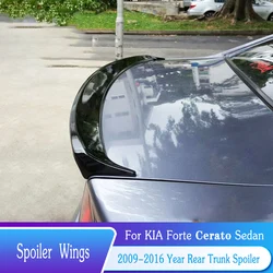 For Kia Forte Cerato Spoiler 2009-2016 Sedan ABS Plastic Car Ducktail Trunk Lip Rear Wings Tuning Exterior Body Kit Accessories