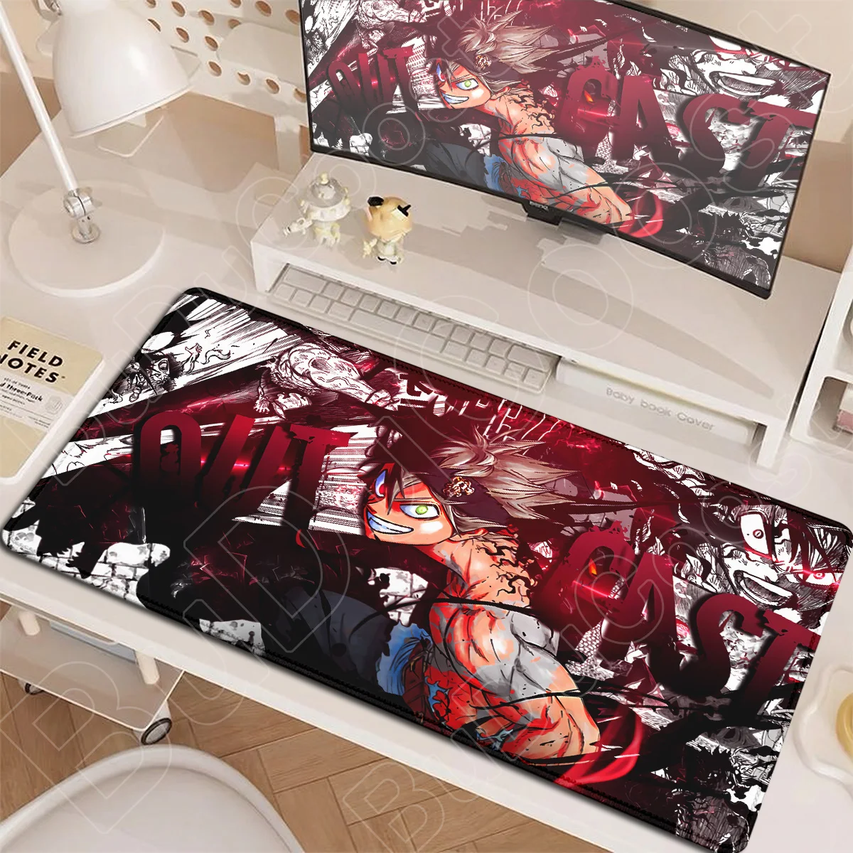 Large Non-slip Rubber Base Mouse Pad PC Gaming Accessories Desktop keyboard Mats Anime Black Clover Laptop Office Carpet 90x40cm