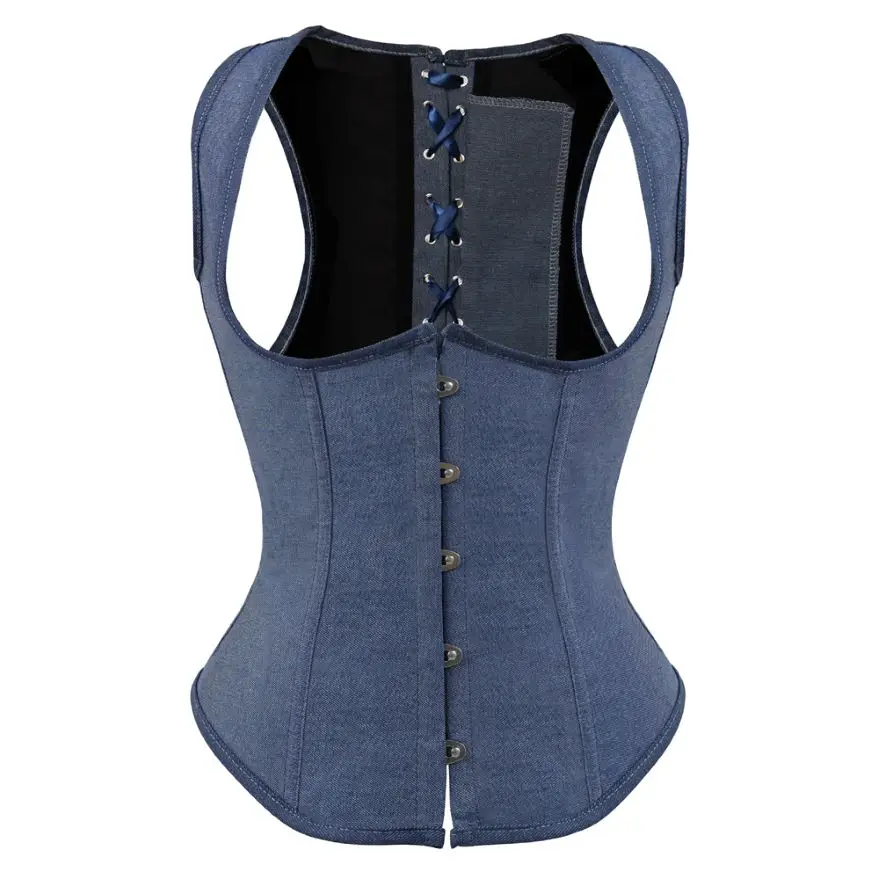 

Steampunk Gothic Underbust Corset Vest Vintage Satin Slimming Corselet Top Plus Size Women's Bustier Straps Hot Sexy Lingerie