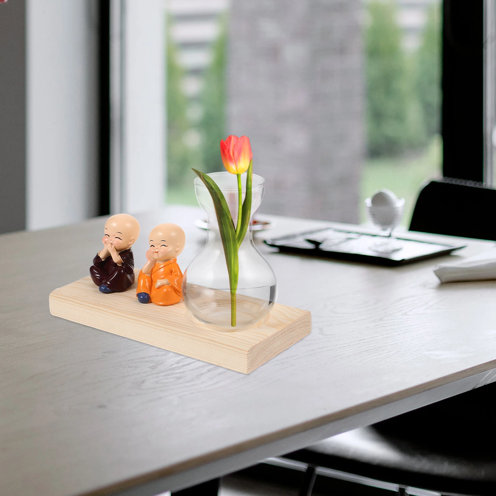 

Wooden Frame Desktop Planter Propagation Station Home Decor Small Plant Terrarium Indoor Plants Hydroponic Vase Glass for Plants