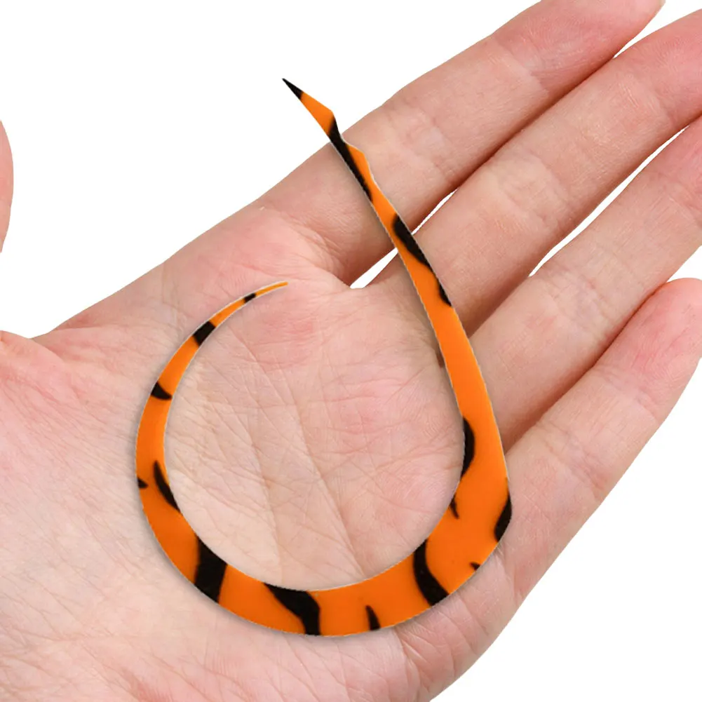 5pcs/Bag Soft Spare Swing Tail Colored Silicone Silk Skirt Soft Tairaba SpareTie Replacement Jig Lures Accessory