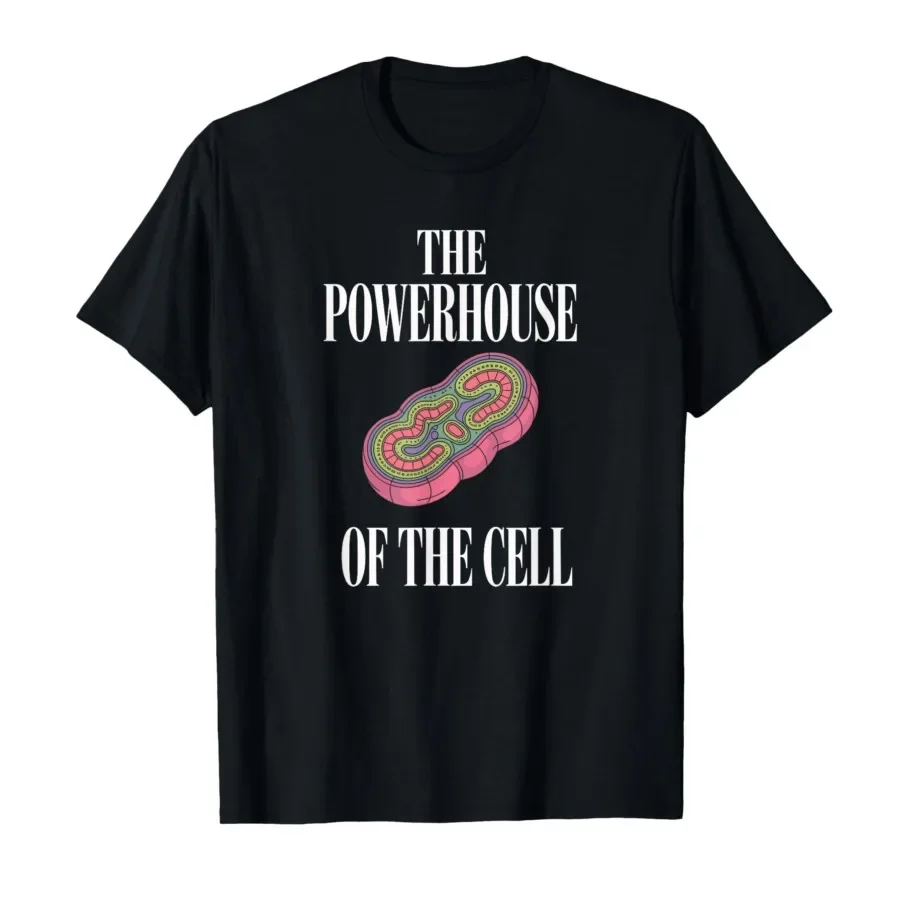 

Mitochondria Powerhouse of The Cell Science Graphic Men's Cotton T-Shirt Short Sleeve