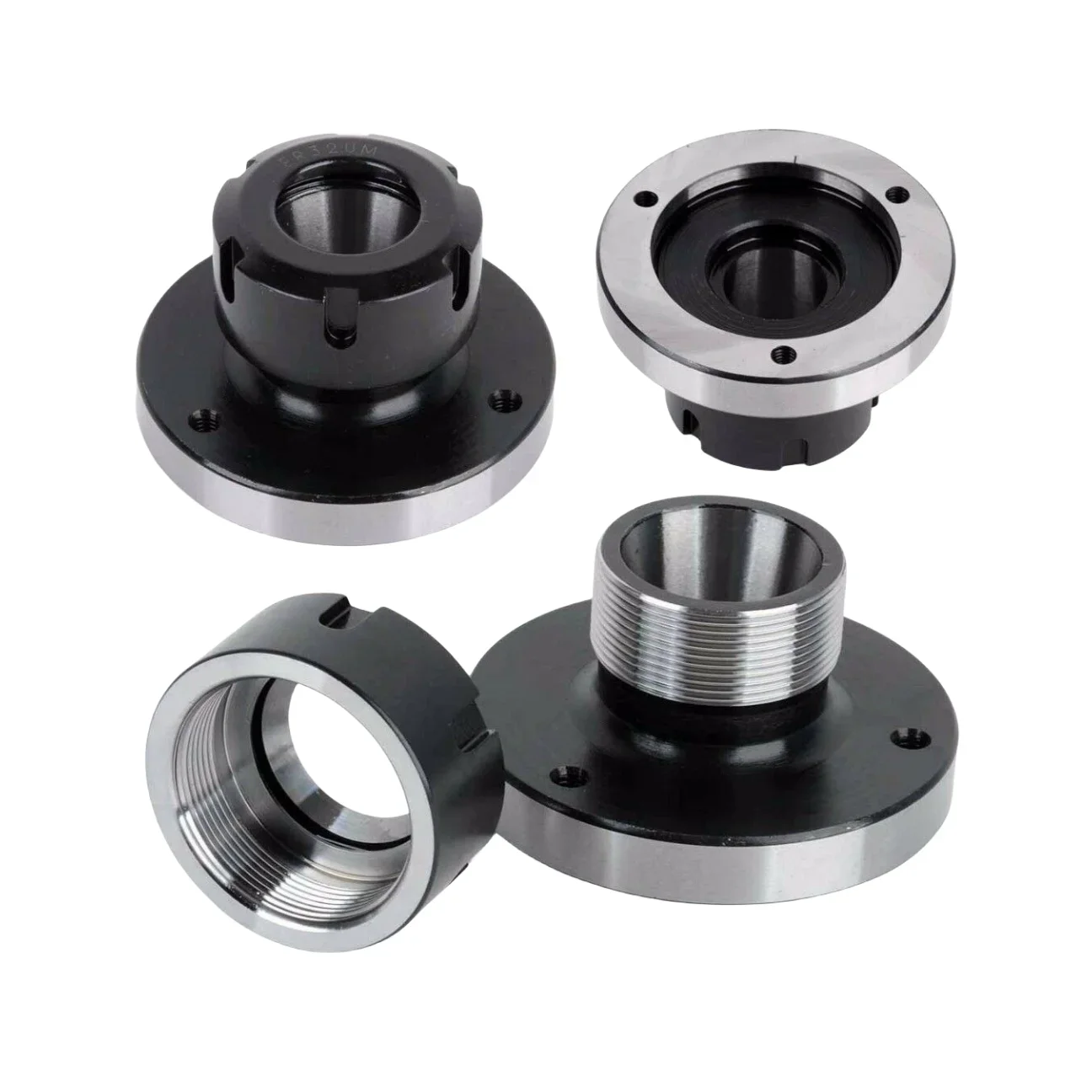 Imagem -06 - Aço Carbono Fixação Chuck Holder Alta Precisão Er16 Er20 Er25 Er32 80 mm 100 mm 125 mm de Diâmetro