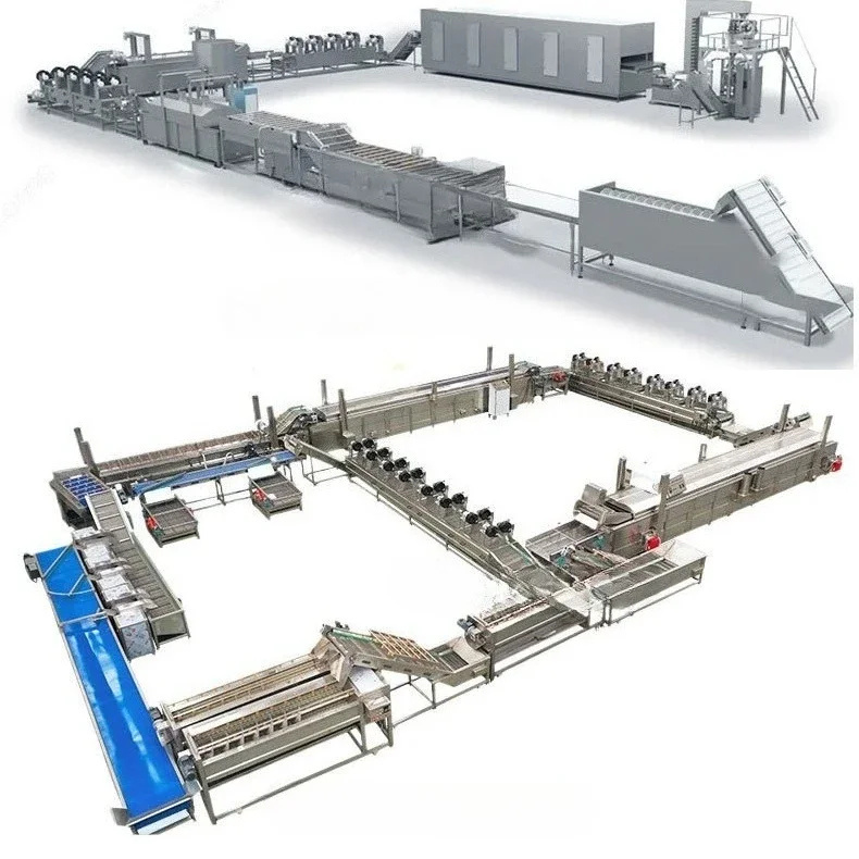 

Fruit and vegetable processing pretreatment equipment, large scale vegetable processing line