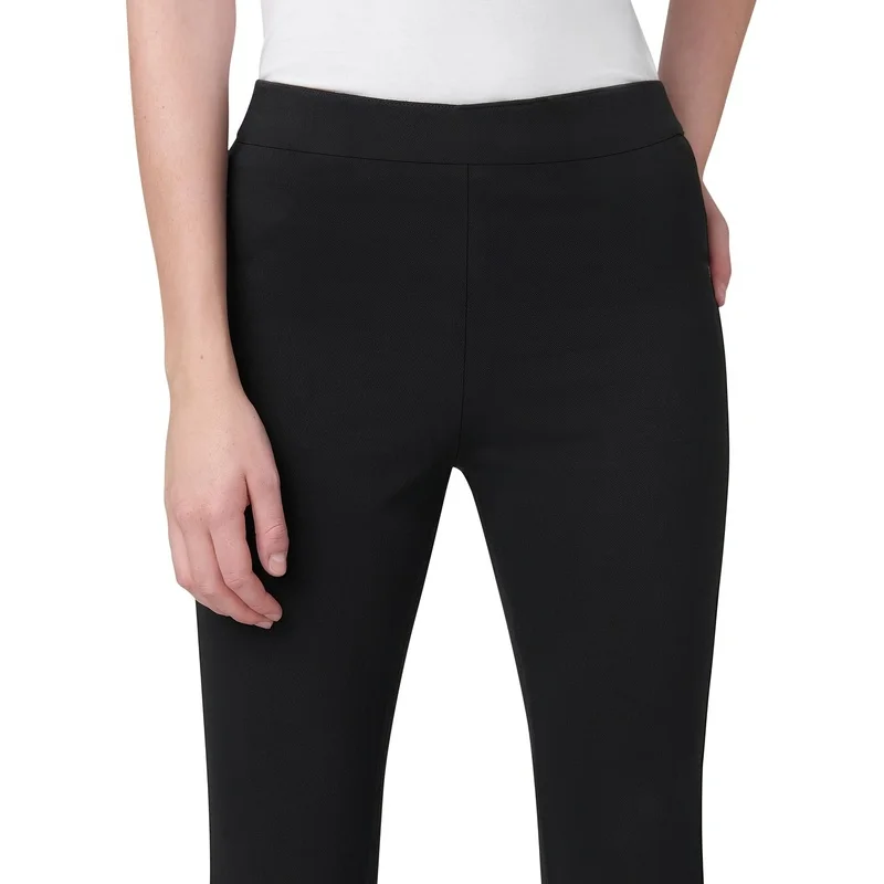   2025 elegante moderne Bleistifthose für Damen, elastische Taille, bequem, schlankmachend, Schwarz, Büro, Alltagskleidung