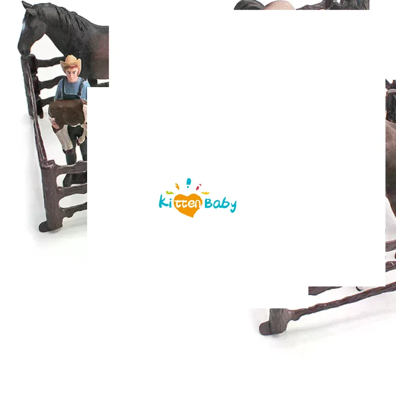 10 قطعة/مجموعة سياج الديكور نموذج محاكاة مزرعة مزرعة DIY بها بنفسك طاولة الرمل سياج الملحقات ثابت البوق ألعاب أطفال